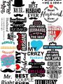 Best Husband Ever Sticker Pack Of 21 Romantic Hubby & Wifey Love Quotes Sticker Hubby & Wifey Aesthetic Stickers Romantic Marriage Slogans for Laptops & Mobiles Stickers 2inchx3inch each sticker size I Love My Awesome Husband Sticker Soulmate Stickers. 