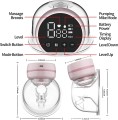 Mamomy Wearable Breast Pump Hands Free Electric Portable Wireless Breast Pumps, 3 Modes & 9 Levels Breastfeeding Milk Pump Smart Display, 24mm Pink MZ-610. 