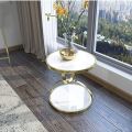 Nordic Luxury Side Table - Round Corner Coffee Bedroom Bedside, Serving Table, Accent Table, Nesting Table, and End Table. 