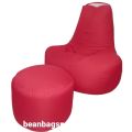 Comfy And Beautiful Bean Bag Sofa With Stool (Parachute). 