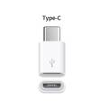 USB Micro To Type C Connector Adapter For Android - White. 