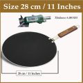 Tawa Non stick 30cm 32cm 34cm Durable Quality Tawa for Roti Nonstick fry Pan Roti Tava Non-Stick Cookware set Paratha Pan Baking Disk Wooden Handle Long Usage Non Stick Tawa Wood Handle for Chapatti & Dossa Naan Bread 12 inches 13 inches 14 inches. 