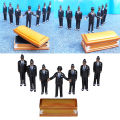 1/64 Ghana Funeral Coffin Dancing Pallbearer Team Model Action Figure Decoration. 