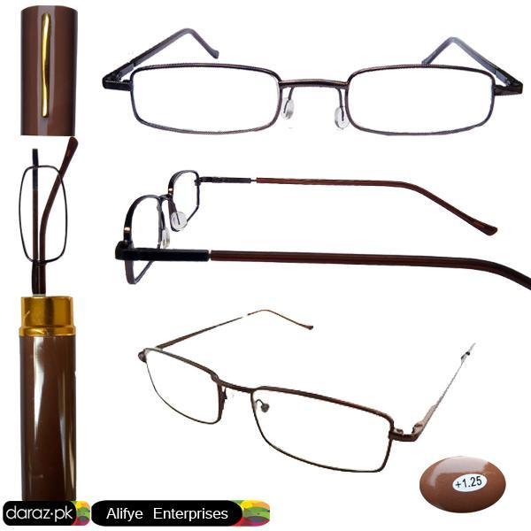 Optical%20Eye%20Glasses%20+1.25%20Eye%20Sight%20%E2%80%93%20Pen%20Case%20Reading%20Glass%20%E2%80%93%20Aspherical%20Lenses%20Brown%20Frame%20-%20With%20Pen%20Metal%20Case%20-%20Image%203