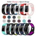 Fitbit Charge 2 Straps with Air Holes Silicone Breathable Sports Watch Bands for Fitbit Charge 2 FitnessTracker Straps(WNfashion). 