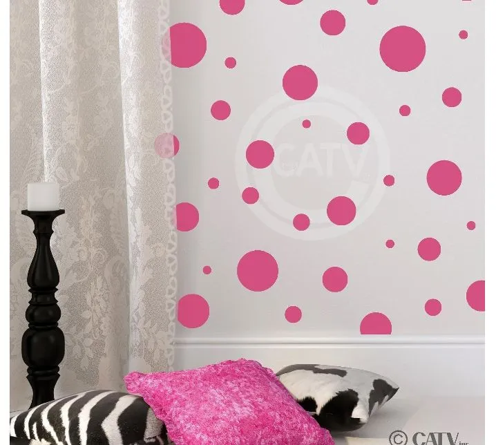 70%20PCS%20(3%20size)Pink%20Polka%20Dots%20Wall%20Stickers,%20Circle%20Pattern%20Stickers%20for%20Kids%20and%20girls%20room%20Wall%20Decals%20DIY%20Home%20Decor%20Art%20Wall%20Decor%20-%20Image%202