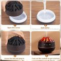 Sleek Wooden-Lid Water Mist Humidifier with Charcoal Air Purifier - USB Powered, Aromatherapy, Easy Top-Fill, Ideal for Small Spaces. 