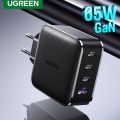 UGREEN 70774 65W USB C Charger 4 Ports USB C Power Adapter GaN PD Fast Wall Charger Compatible with MacBook Pro/Air M2, Dell XPS 13, iPad Pro/Air, iPhone 15 Pro Max/14, Galaxy S23, Steam Deck, and More. 