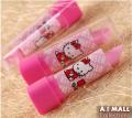 Cute Pink Kitty Lipstick Shaped Non-Toxic Eraser For Home & School. 