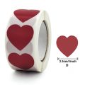 Panda Online 500PCS/Roll Colored Self-adhesive Heart-shaped Sticker Tape Label Sealing Sticker. 