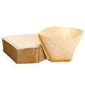 HAOEN 100Pcs Coffee Filters Disposable Cone Paper Coffee Filter Natural Unbleached Filter 4-6 Cup for Pour Over Coffee Makers. 