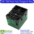 JQX-62F-2Z 120A 220V AC Pure Copper Power Relay for Heavy-Duty Applications Automatic Changeover 8 Pin DPDT Transparent Shell 120A 12V DC Relay by Electrica. 