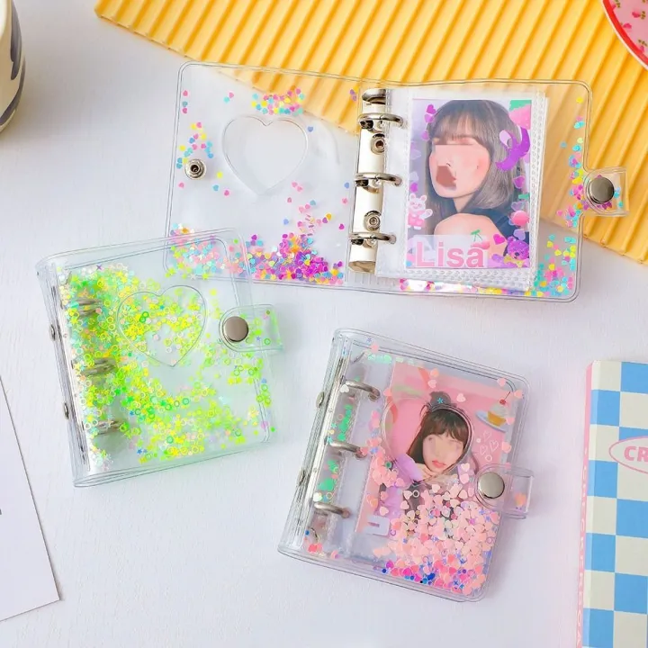 %E3%80%90NEW%E3%80%91%20Glitter%20Sequin%20Binder%20Photocard%20Holder%20Transparent%203/5%20Inches%20Photo%20Album%20Kpop%20Idol%20Cards%20Collect%20Book%20Star%20Chaser%20Storage%20Album%20-%20Image%203