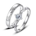 Jewelicious: New 925 Sterling Silver Couple Ring with Crystal Zircon Antler - High Quality Fashion Jewelry for Women. 