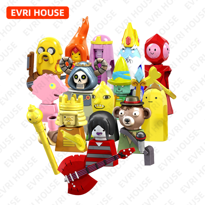 CAMKIDS Finn Jake Mini Action Figures BMO Ice King Bricks Building Blocks Cartoon Anime Movies Toys for Children Miunzo