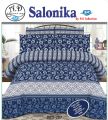 Salonika Printed BedSheet Cotton Double King Size Bed Sheet Set (1 Sheet and 2 Pillow Covers). 