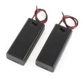 2 x 2 x AAA 3 V Holder Case Box Wire ON / OFF Switch m Cover. 