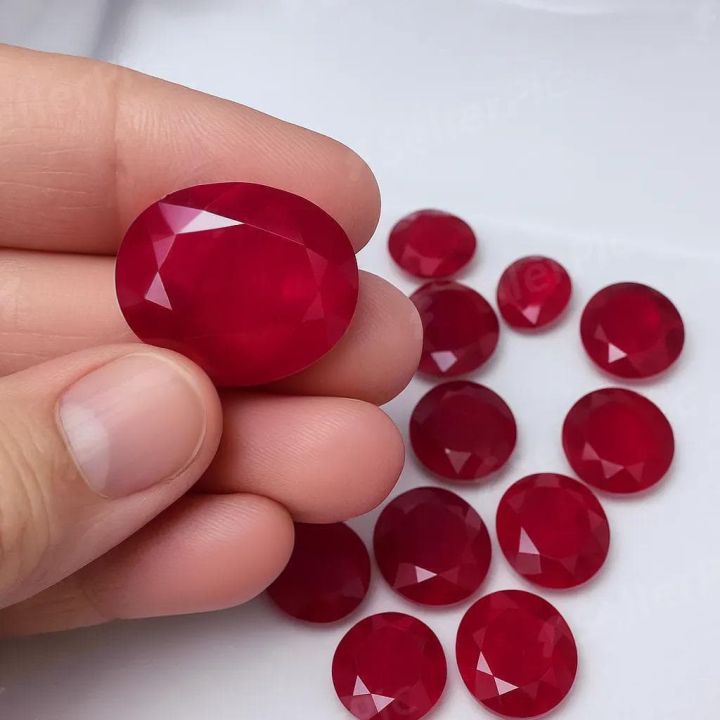🟥 Natural Red Anari Gemstone Stone 💎 ≈1–2g (5–10ct) | Decorative ...