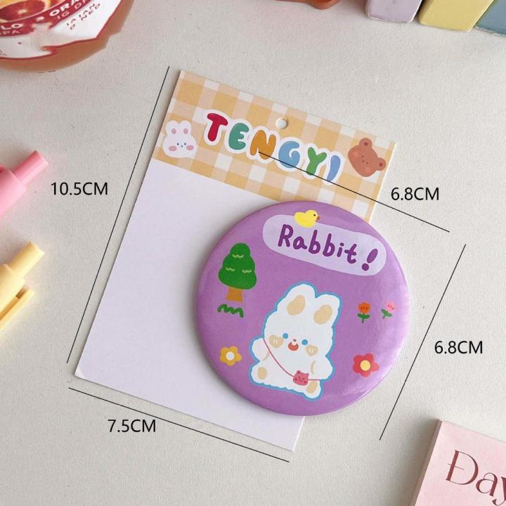 Makeup Mirror For Girls Mini Round Mirror Cute Mini Portable Mirror Pocket-sized Makeup Mirror Cartoon Makeup Mirror
