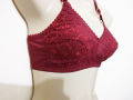 Maroon Color Premium Quality Cotton Bra With Imported Material Non Padded for Girls Wire Bras Single Color Brazier Underwear Blouse Undergarments for Women for Girls. 