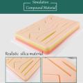 Silicone Suture Pad 3 Layer Skin Suture Practice Pad with Wound Simulated Skin Suture Module Reusable. 