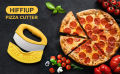 Pizza Cutter, Food Chopper, Super Sharp Blade Stainless Steel, Pizza Rocker Slicer with Protective Sheath, Pizza Knife with Multi Function, Kitchen Tools, Dishwasher Safe Size 15.5 * 13 cm. 