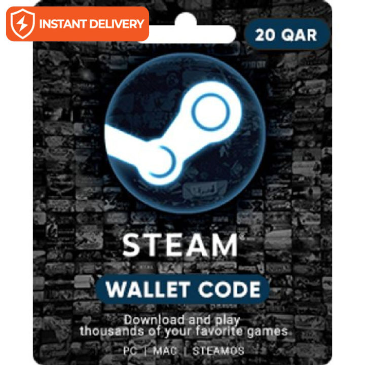 Steam Wallet Code 20 Qatari Riyal Instant Email Delivery of Digital ...