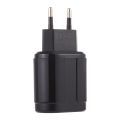 LZ-022 5V 2.4A Dual USB Ports Travel Charger, EU Plug. 
