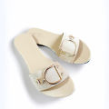 Ladies' Flat Sandals - Comfortable Cotton Sole, Stylish Party Footwear. 