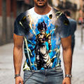 2023 Dragon Ball Z Oversized Men T Shirt Men's T-shirt Trend Goku Children's Vegeta Clothing Short Sleeve 2023 Shirts 110-6XL. 