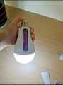 LED Rechargeable light 20W long backup double battery AC/DC bulb emergency solar light. 