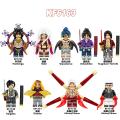 New 9pc/et NEW Demon layer Daki Giyuutarou Figure Building Block Kaigaku Kibutuji Muzan Aemble Brick for Children Adult Collection Gift Toy KF6163. 