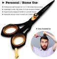 Salon Hair Cutting Black Scissors kit Barber Hairdressing Scissors Set/ Hair salon scissors/Best for Barber Salon or personal use - Stainless Steel. 