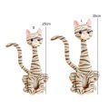 Green forest Animal Plush Doll Built-in Plastic Steel Cute Stuffed Tiger Cat Puppy Lion Toy. 