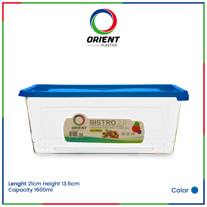 Orient Plastic Bistro 2.0 Storage Box | Durable Airtight, and Stackable ...