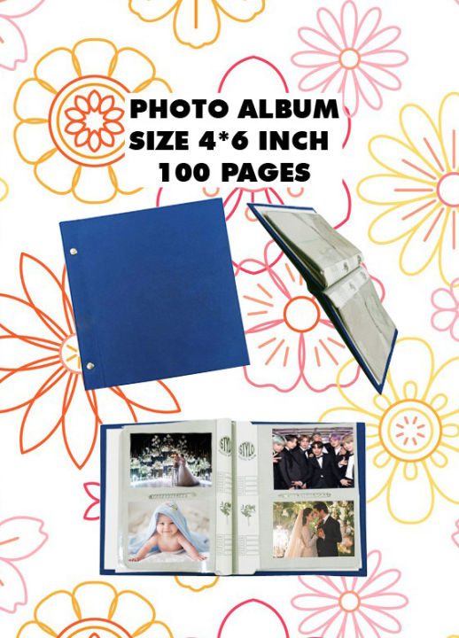 Photo Album 4x6 For 100 Photos for use bts pictures birthday pictures wedding pictures