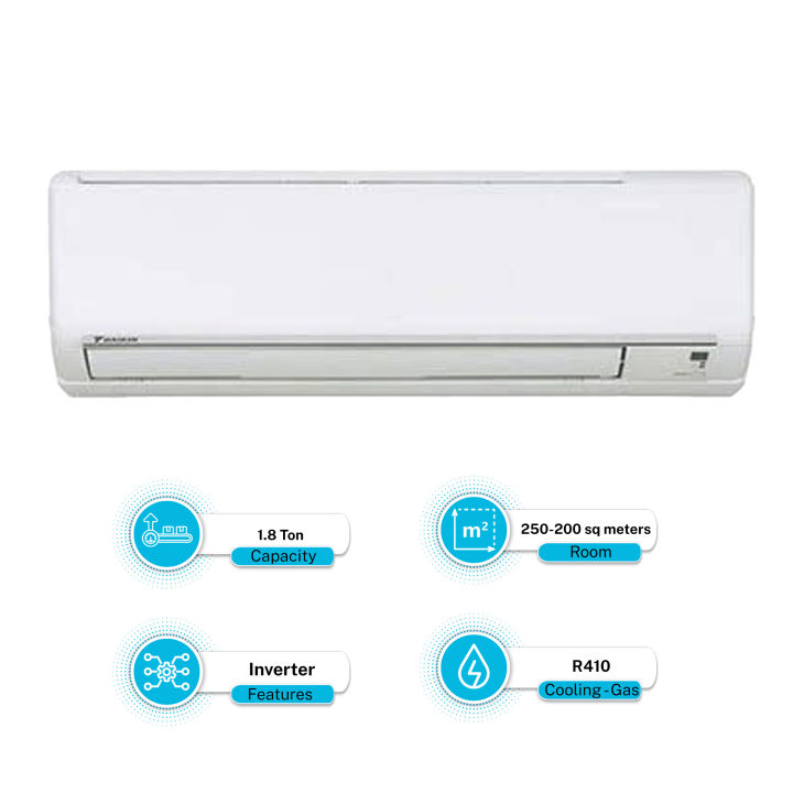 Daikin 1.8 Ton Dc Inverter Heat & Cool R-410A Air Conditioner