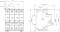 USFULL 2 Pole 25 Ampere AC Breaker with Short-circuit Protection for Electrical System. 
