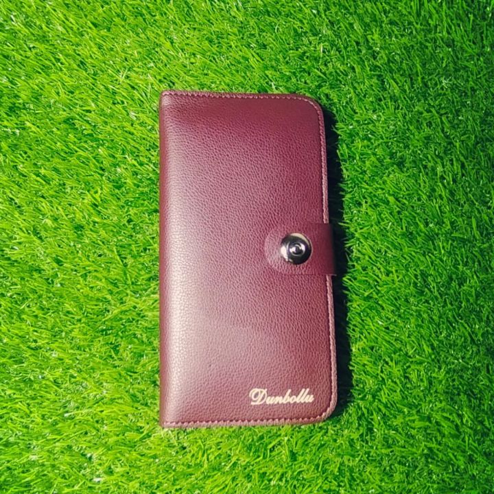 Dunbollu Slim long PU Leather Wallet for Men Boy With Zip - Cardholder Gents wallet