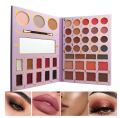 Julystar  New Fashionable Book Palette Makeup Eyeshadow Palette Pearlescent Matte Highlight Powder Blusher Contour makeup palette kit for girls and for women. 