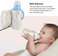 1Pcs Portable USB Baby Bottle Warmer Travel Milk Warmer Infant Feeding Bottle Heated Cover Insulation Thermostat Food Heater. 
