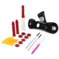 Caulking Tool Kit Sealant Nozzle,16PCS Silicone Tool Set Silicone Cartridge Tip Cutter Nozzle Needle Brush and Caulk Cap. 