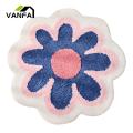 Floor Mat Rug Tear-resistant Flower-shaped Bathroom Rug Shower Door Mat. 