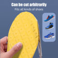 Latex Sport Insoles Soft High Elasticity Shoe Pads Breathable Deodorant Shock Absorption Cushion For Men Women. 