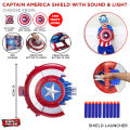Marvel Avenger Superhero Captain America Toy Shield_For Kids Children Toys_Action_Armor_Role-Play Set With Light and Sound. 