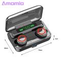 Amamia In-ear Earphones Large Capacity Bluetooth-compatible 5.1 12D Sound Effect Earbuds. 