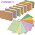 Flash Cards Premium Quality Colored Index Cards with Metal Ring Thick Paper No Ink Bleeding Ruled Study Cards Ideal for Note-taking Revision Buy Sticky Notes. 