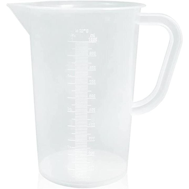 1 liter Measuring Jug, - Polypropylene for Baking Beaker Liquid Measure Jug Cup Container