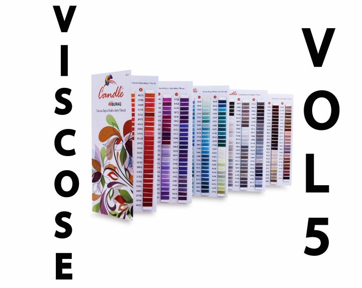 Candle Thread Viscose Shade Card VOL 5 (Not Polyester)