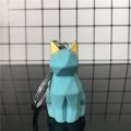 Cartoon Panda Geometric Key Chain Small Dinosaur Keychain Animal Key Ring Bag Pendant Gift Key Ring CuteThe Fox Toys. 